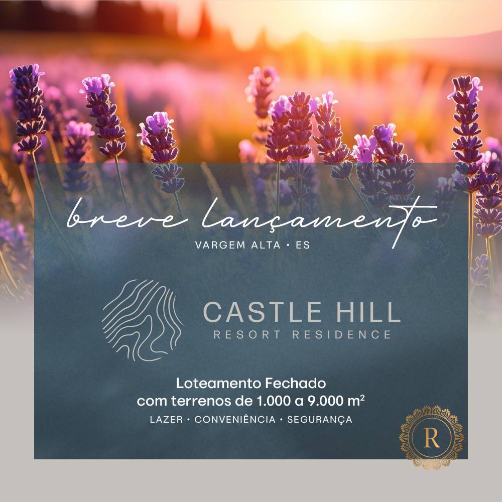 CASTLE HILL RESORT RESIDENCE, Lote em Condomínio, 1000 a 9.000m², Vargem Alta /ES